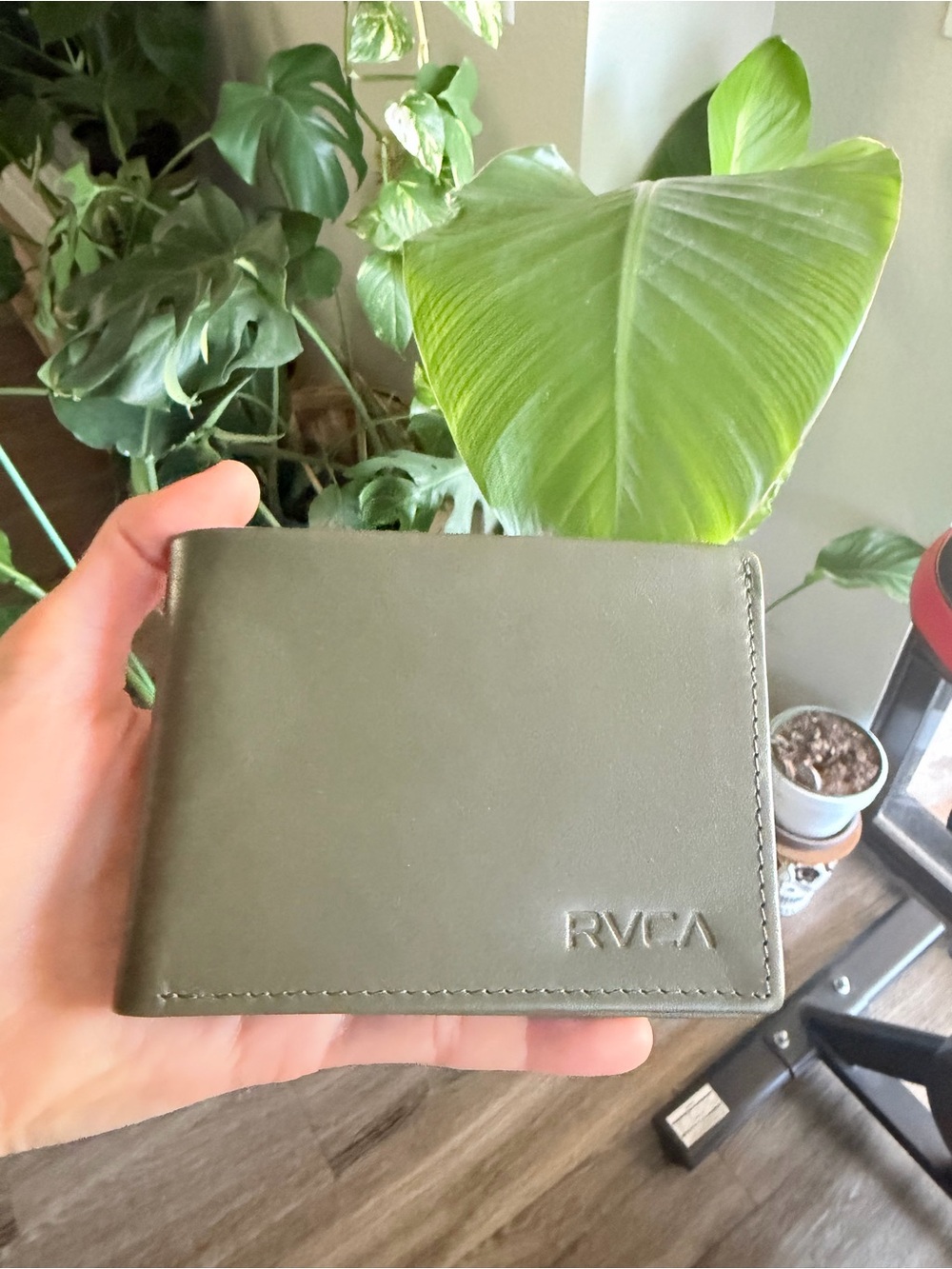 RVCA leather Bifold Wallet